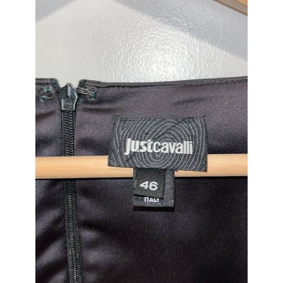 JustCavalli Silk Tropical Print Midi Dress Size 46 /10 - Picture 5 of 10